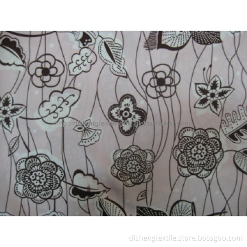 Printed satin chiffon, for skirt, 100% polyester, silk-like fabric